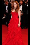 Thank you Oscar for showing me that my auburn hair would look stunning with a red gown!